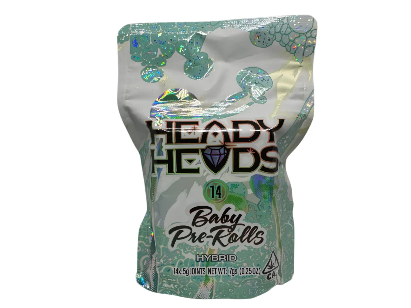 HEADY HEADS - BABY PRE-ROLLS - HYBRID (14 X 0.5G) product image