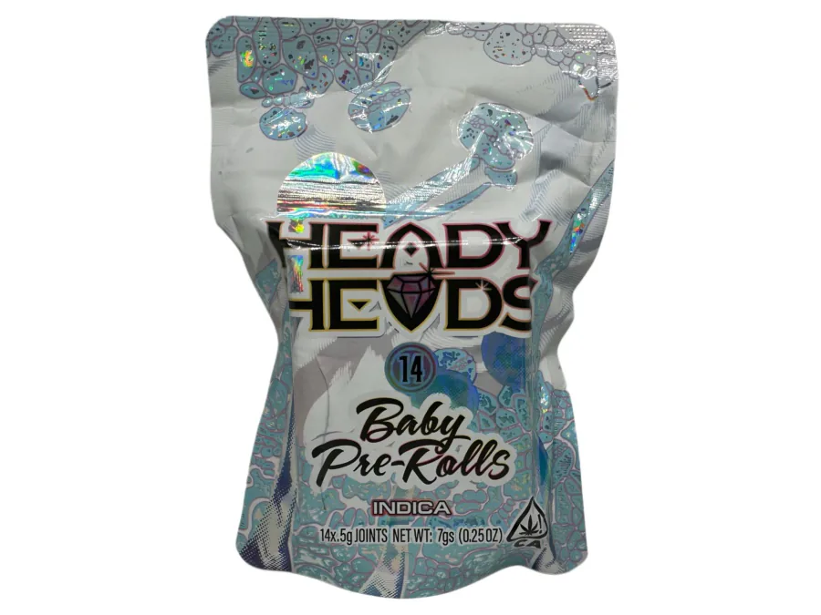 HEADY HEADS - BABY PRE-ROLLS - INDICA (14 X 0.5G) product image