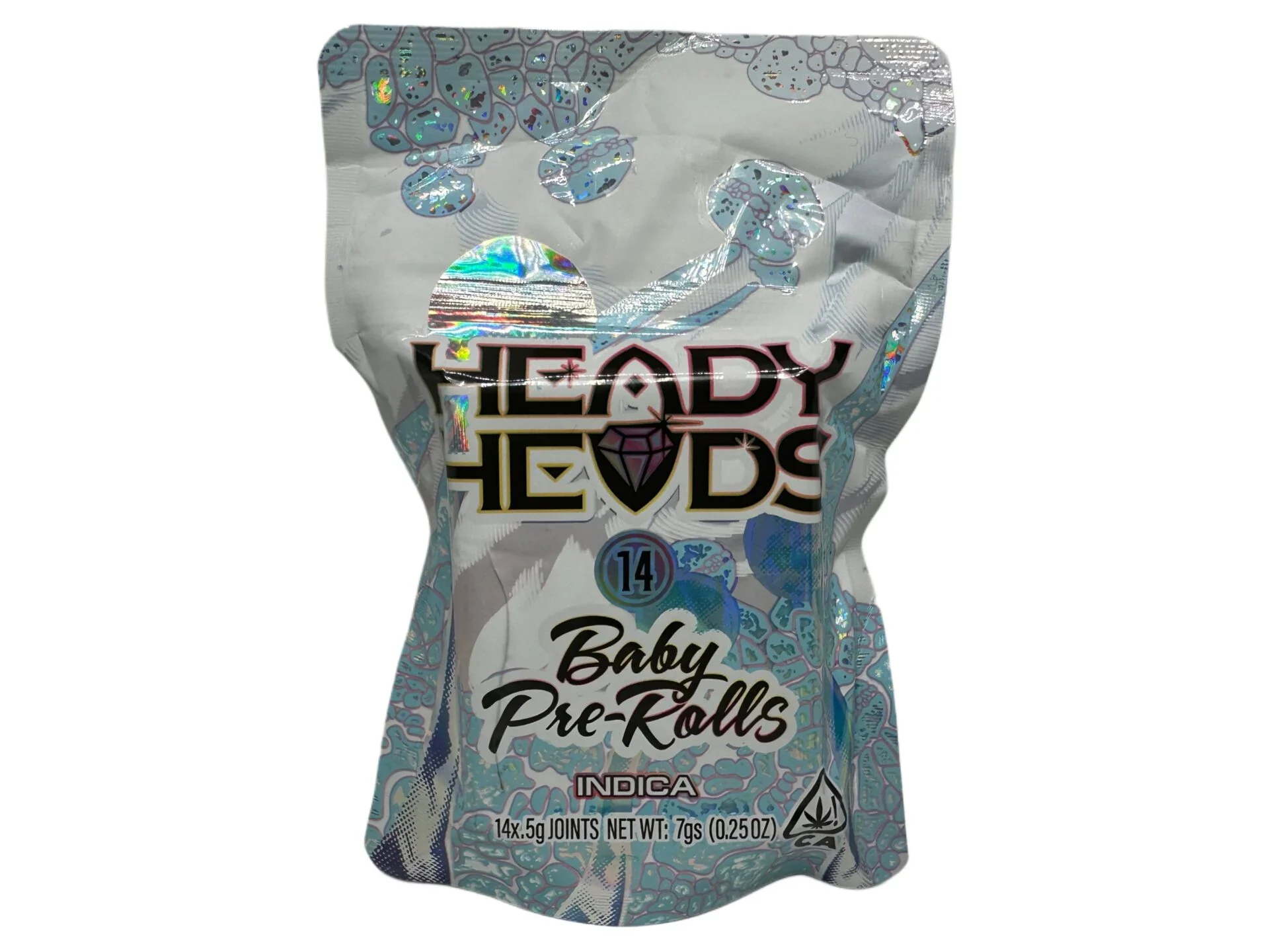 HEADY HEADS - BABY PRE-ROLLS - INDICA (14 X 0.5G) zoom image