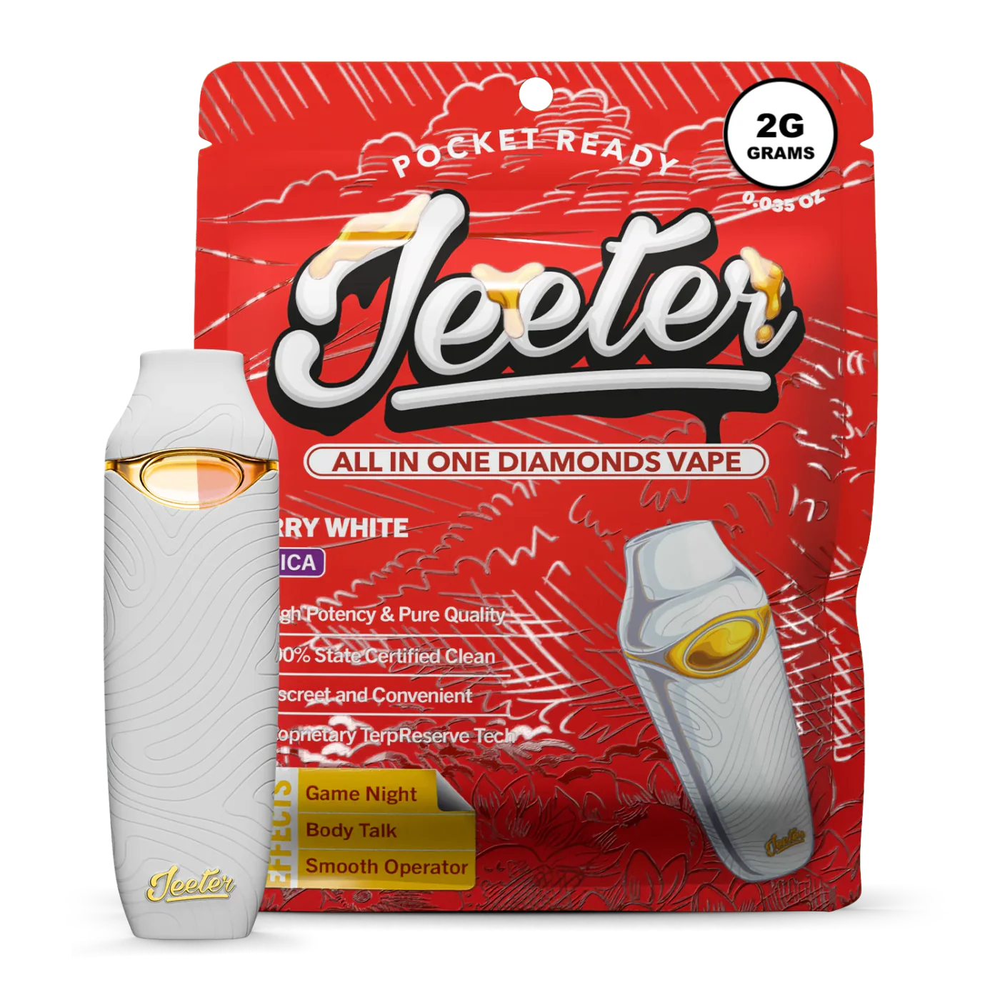 JEETER ALL-IN-ONE LIVE RESIN VAPE 2G – BERRY WHITE product image