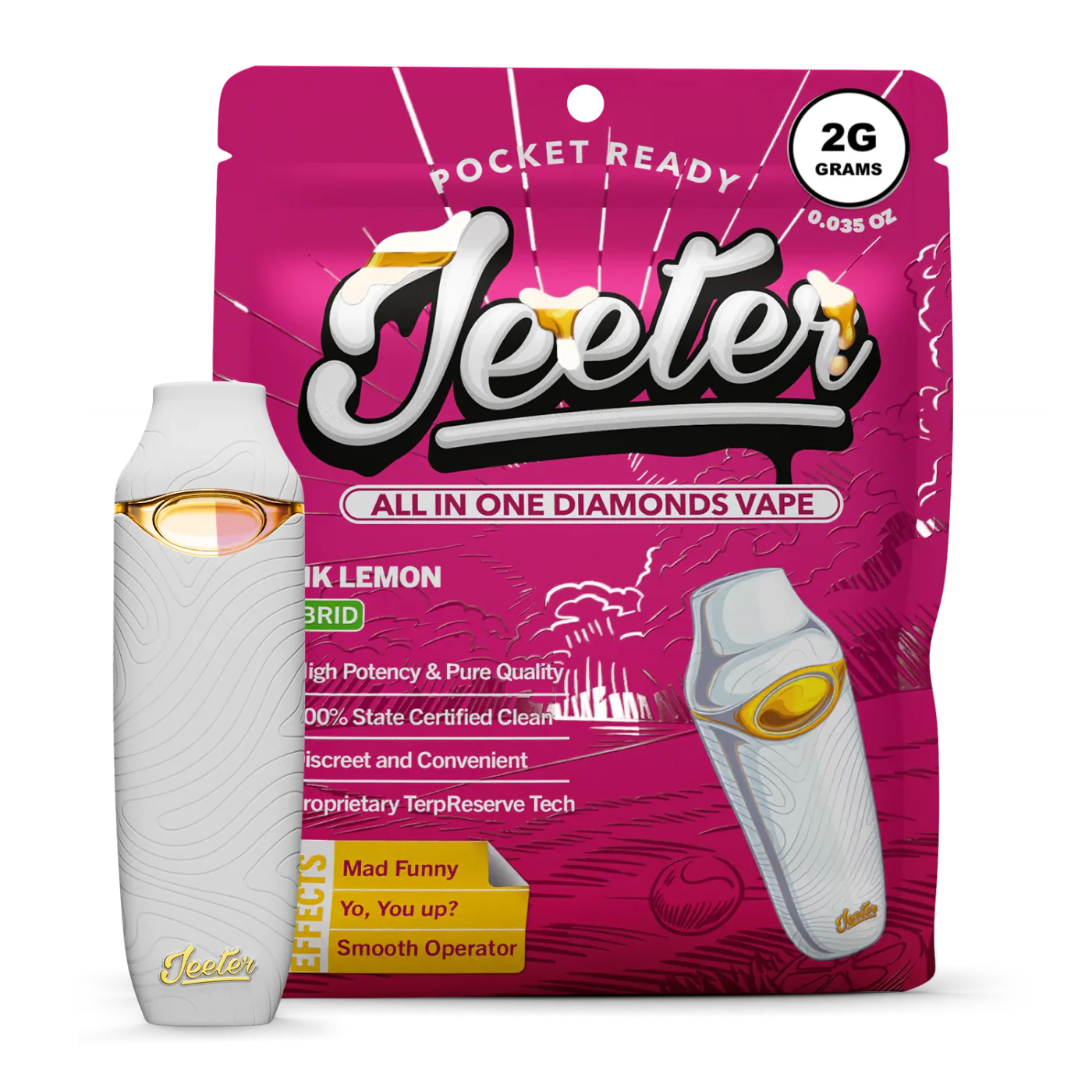 JEETER ALL-IN-ONE LIVE RESIN VAPE 2G – PINK LEMONADE product image