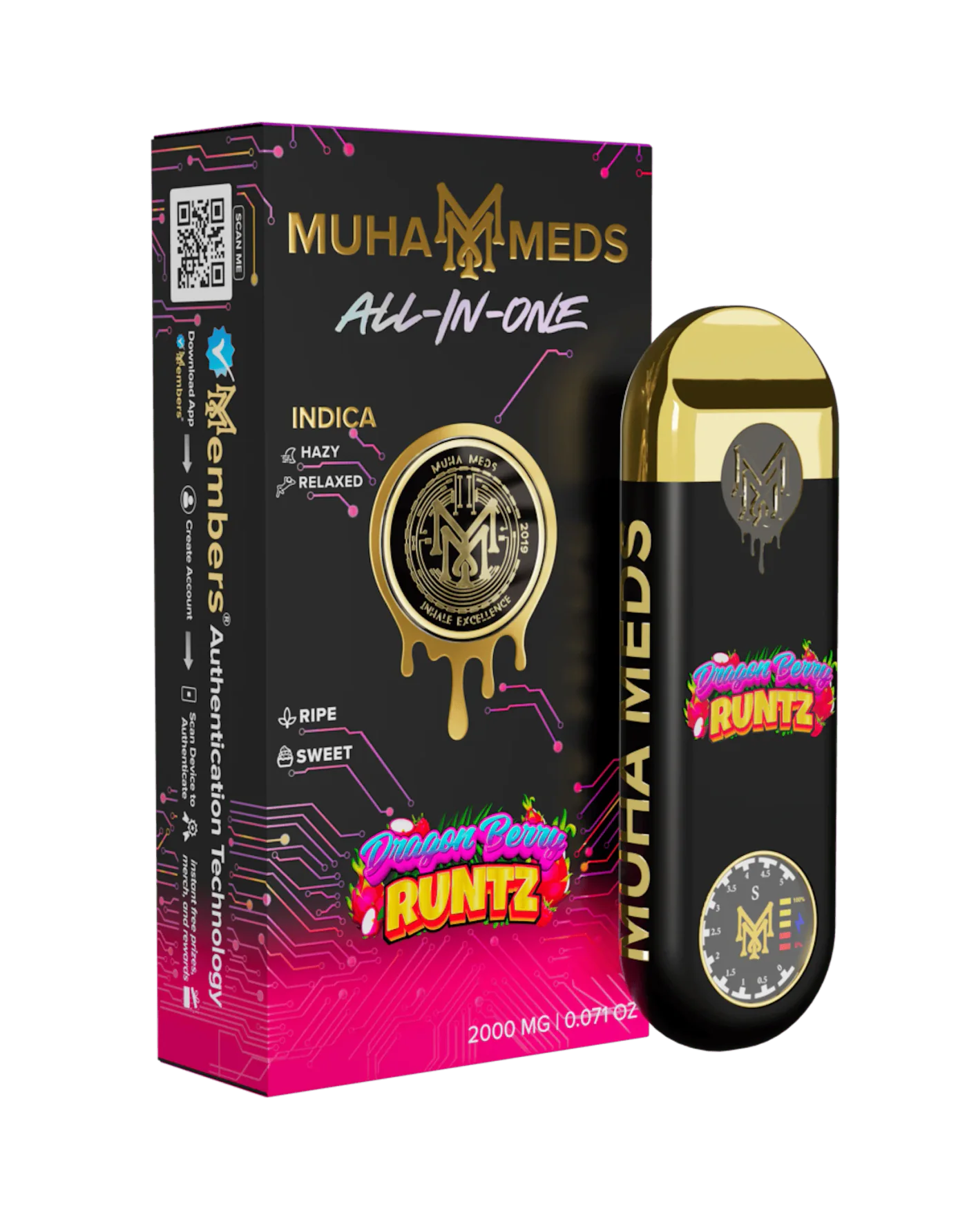 MUHA MEDS - ALL-IN-ONE - DRAGON BERRY RUNTZ (INDICA) product image