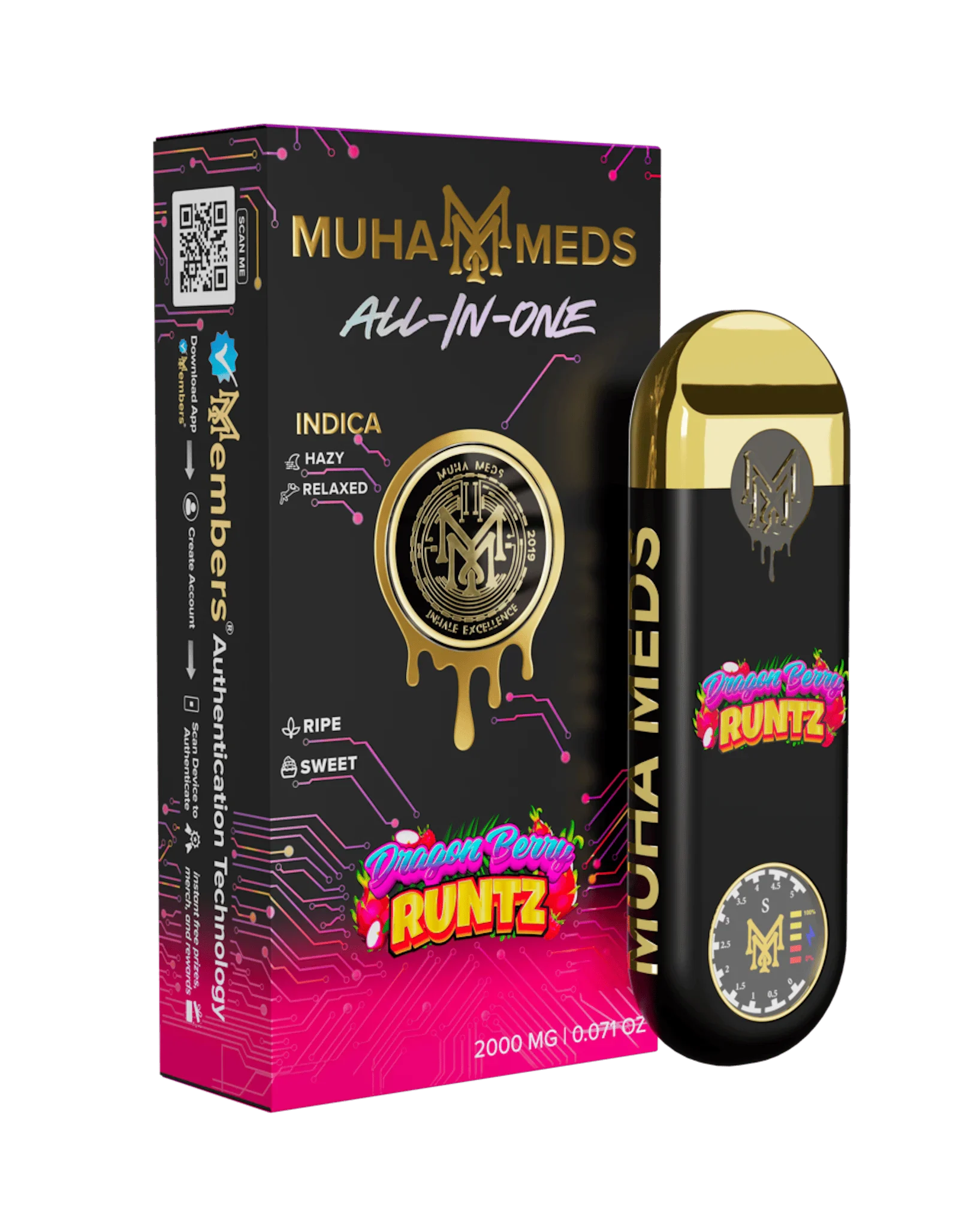 MUHA MEDS - ALL-IN-ONE - DRAGON BERRY RUNTZ (INDICA) zoom image