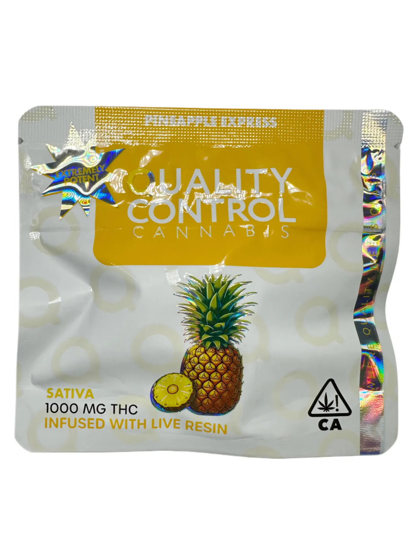 QUALITY CONTROL - INFUSED LIVE RESIN GUMMIES - 1000MG THC - PINEAPPLE EXPRESS product image